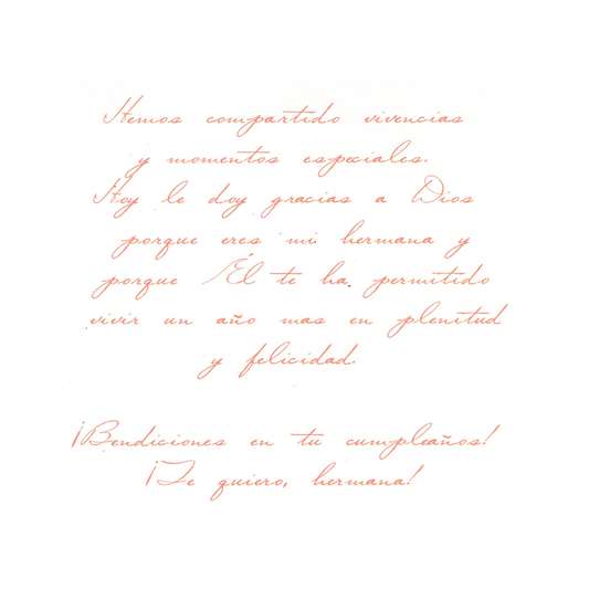 Hermana ¡Feliz Cumpleaños! - 6 Postales