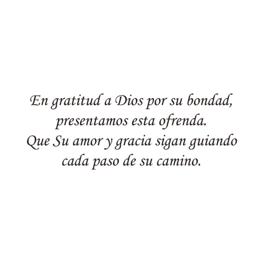 Ofrenda De Gratitud