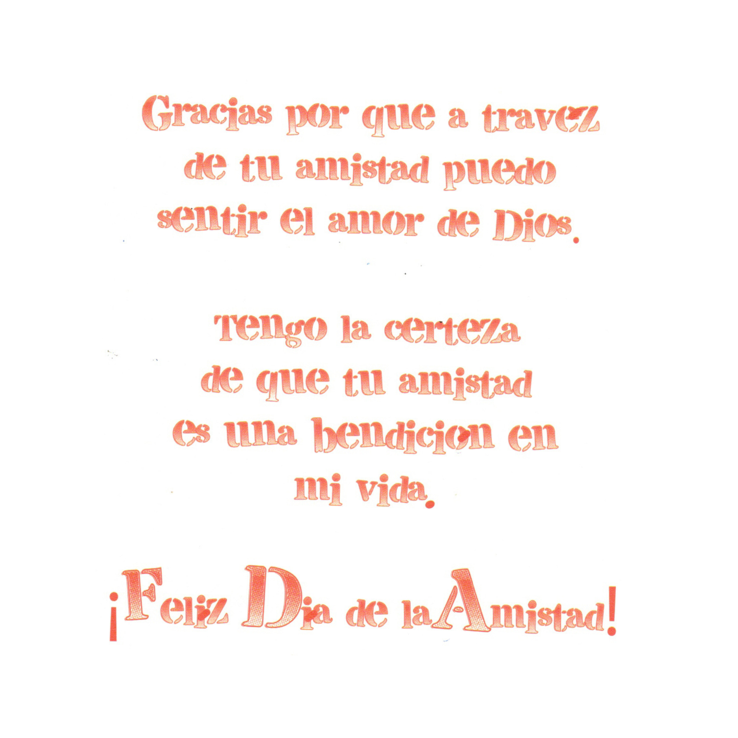 Tu Amistad Es Un Regalo Del Cielo - 6 Postales