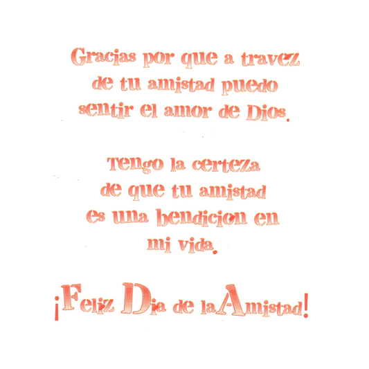 Tu Amistad Es Un Regalo Del Cielo - 6 Postales