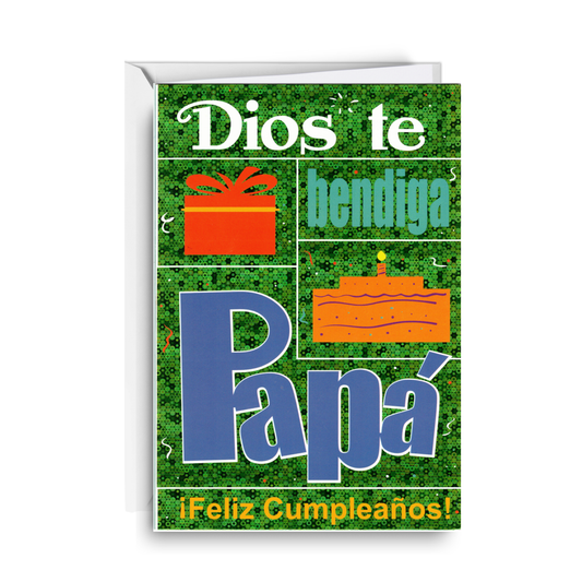 Dios Te Bendiga Papá ¡Feliz Cumpleaños! - 6 Postales