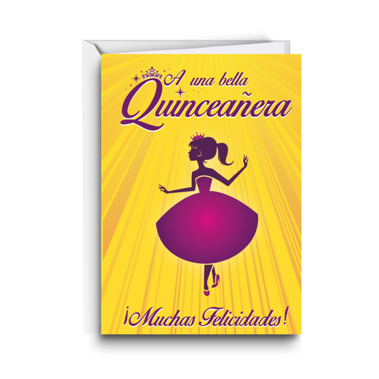 A Una Bella Quinceañera ¡Muchas Felicidades!  - 6 Postales