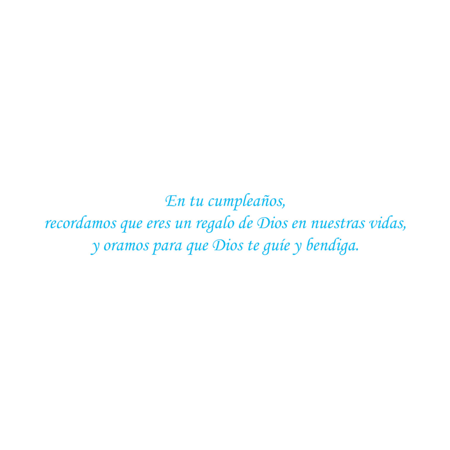 Celebramos Tu Vida Querido Hijo.