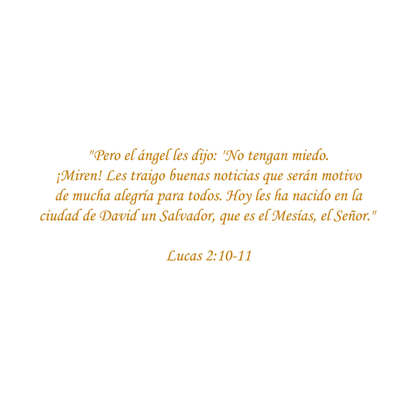 Joyful at the birth of Jesus.