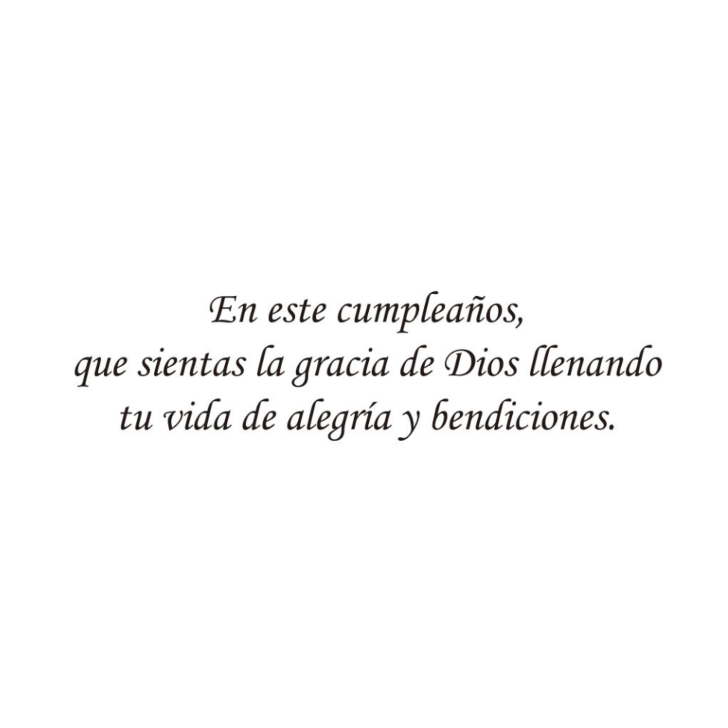 Bendiciones En Tu Cumpleaños
