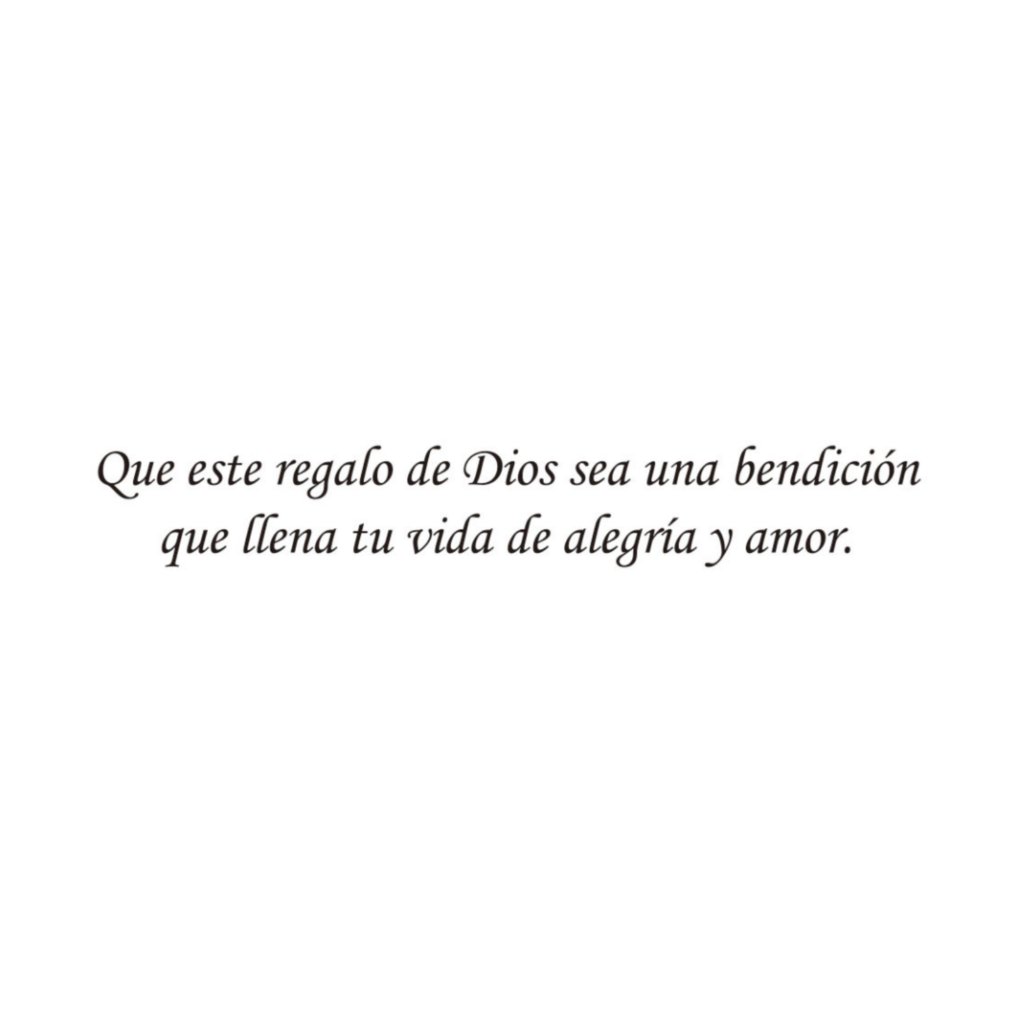 Un Regalo De Dios Está En Camino.