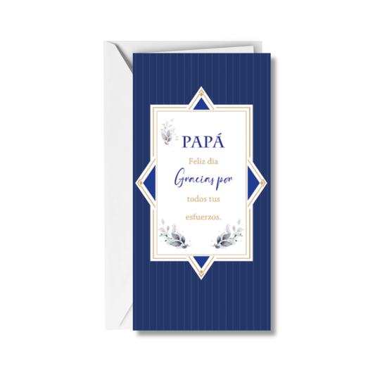 Papá Feliz Día Gracias Por Tus Esfuerzos
