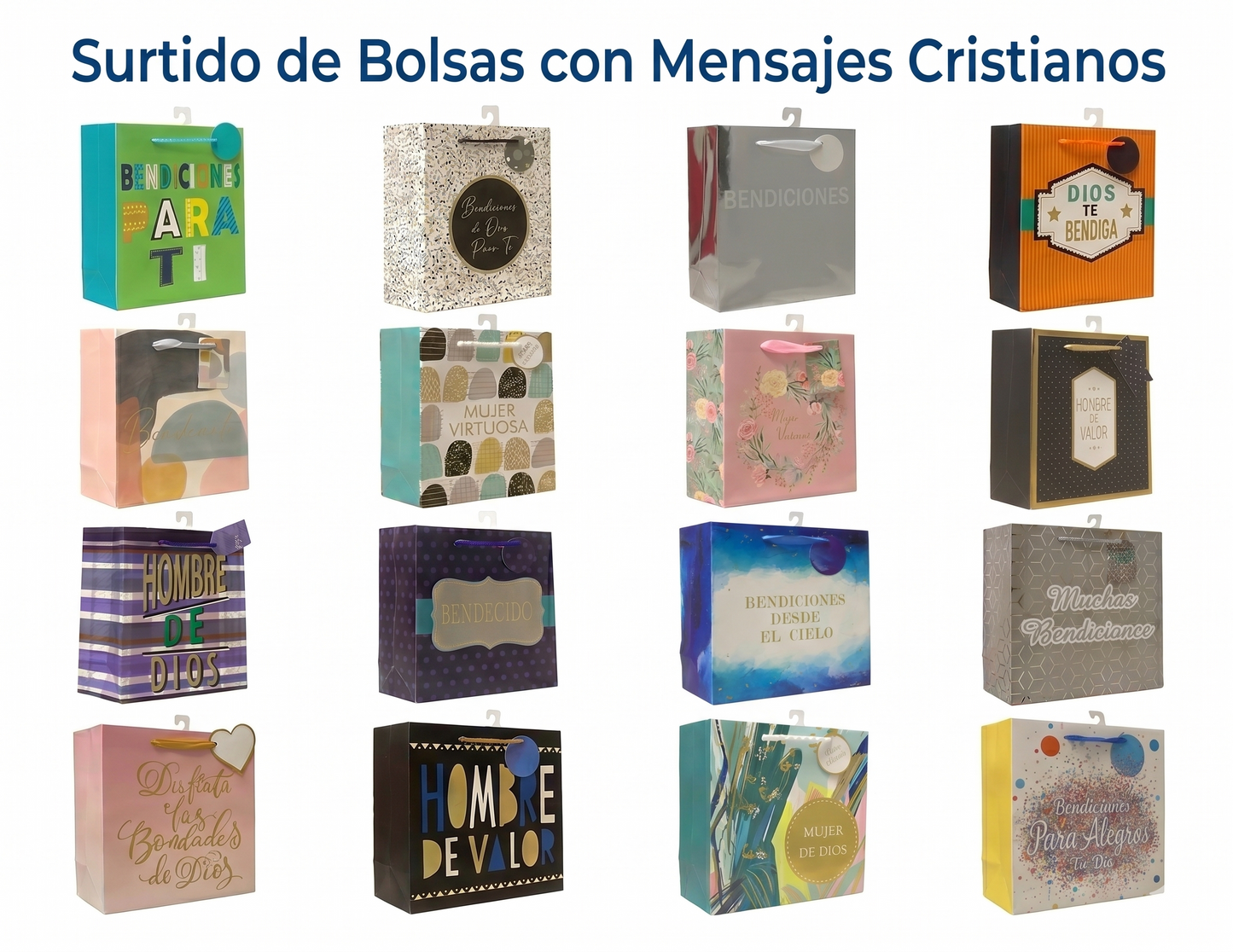 Surtido de Bolsas con Mensajes Cristianos