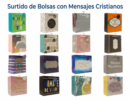Surtido de Bolsas con Mensajes Cristianos