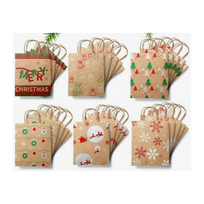 Surtido De Bolsas Navideñas - 60 bolsas