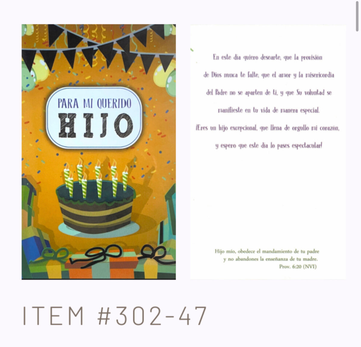 For my dear son - 6 cards