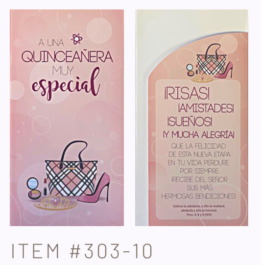 A una Quinceañera muy especial  - 6 tarjetas